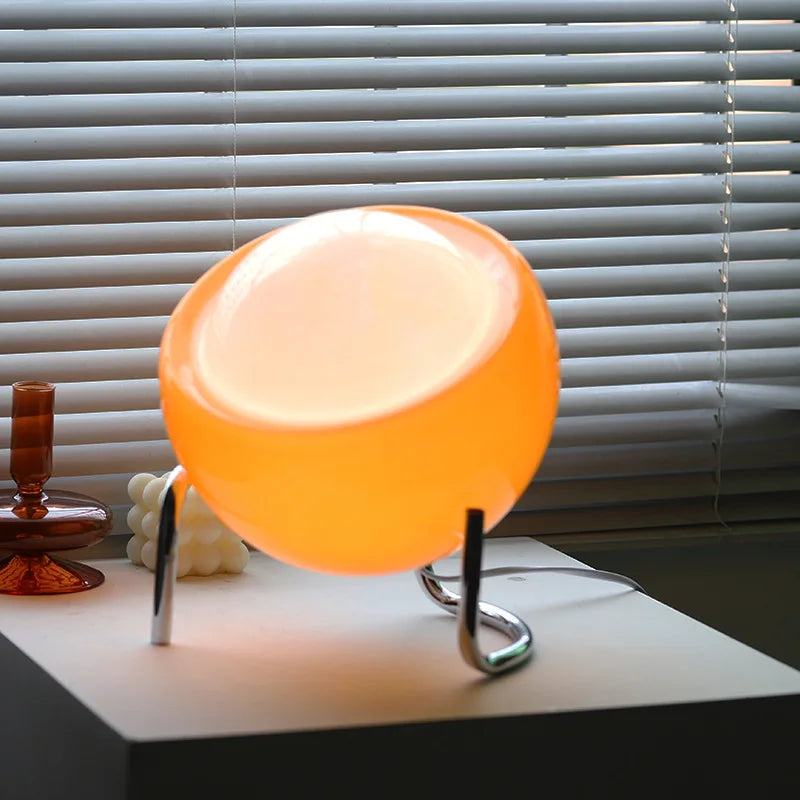 Bauhaus-Inspired Glass Table Lamp