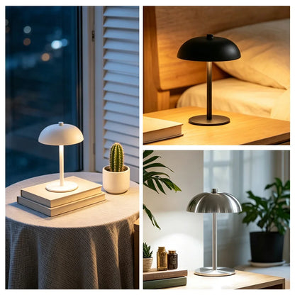 Cordless LED Table Lamp | USB-C Rechargeable, Touch Dimmable