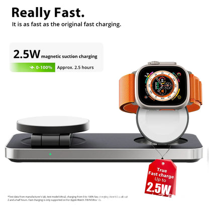 FoldCharge Pro 3-in-1 Magnetic Wireless Charging Station