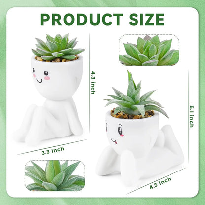 Fake Succulent Plants (2-Pack)