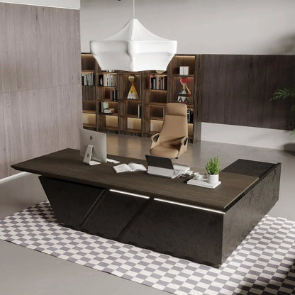 Saintcy Executive Height-Adjustable Desk Workstation