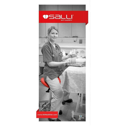 Salli Twin Ergonomic Two Part Saddle Chair or Stool
