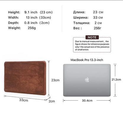 Hand-Made Cowhide Leather Laptop Bag