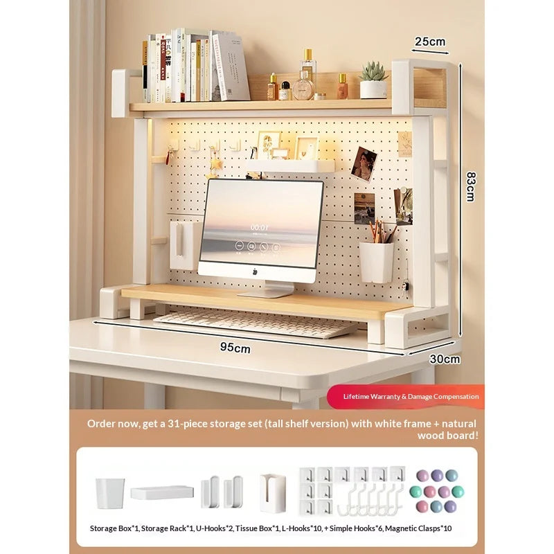 Pegboard Desktop Shelf Organizer