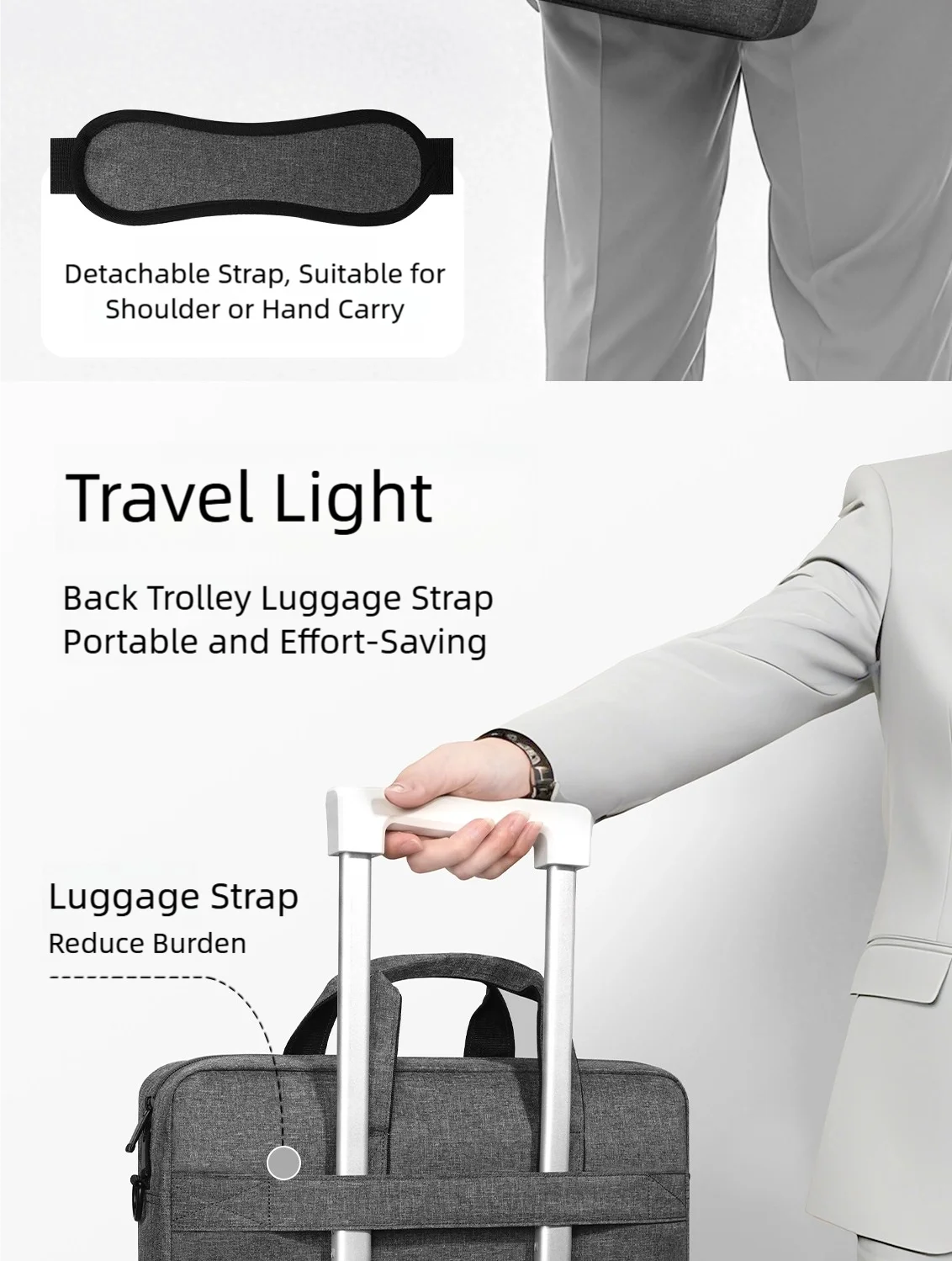 Laptop Bag Sleeve Case with Handbag Strap