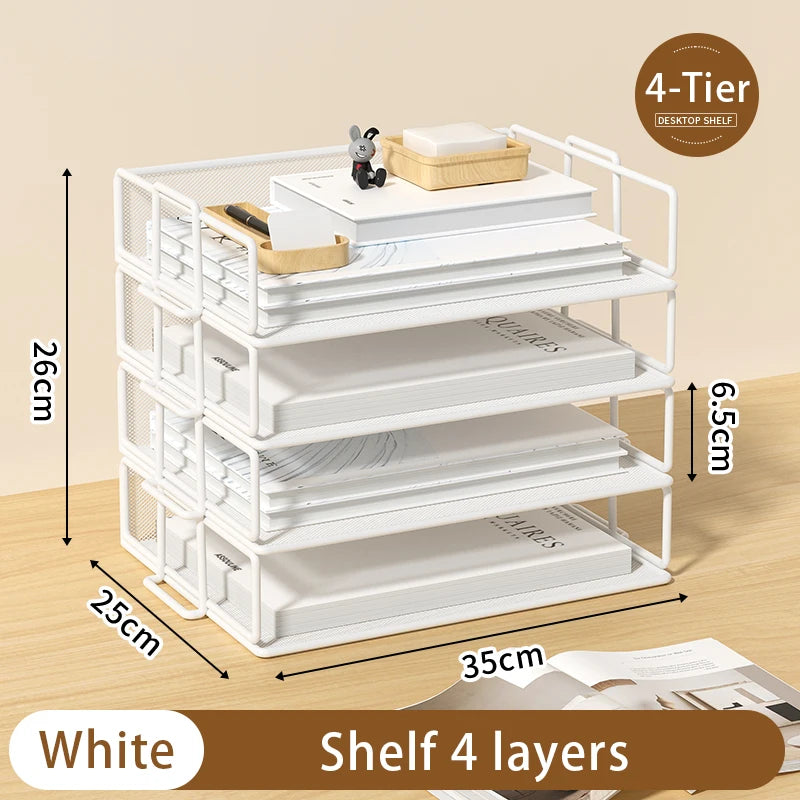 Metal Multi-Tier File Rack