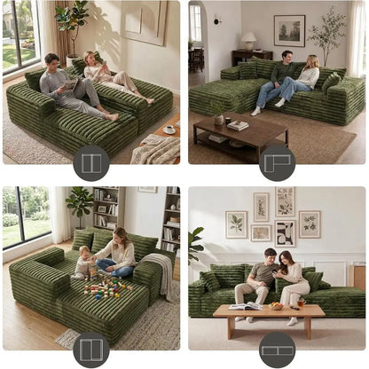 Everleigh Deep-Seat Chaise Sofa