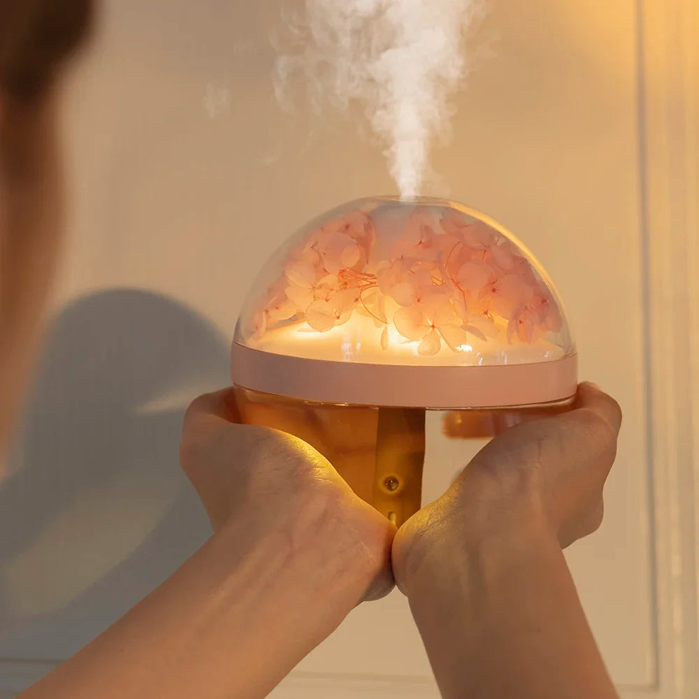 Mini USB Humidifier with LED Mist Light