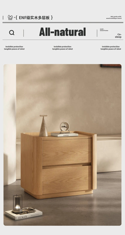 Modern Bedside Table with Integrated Storage
