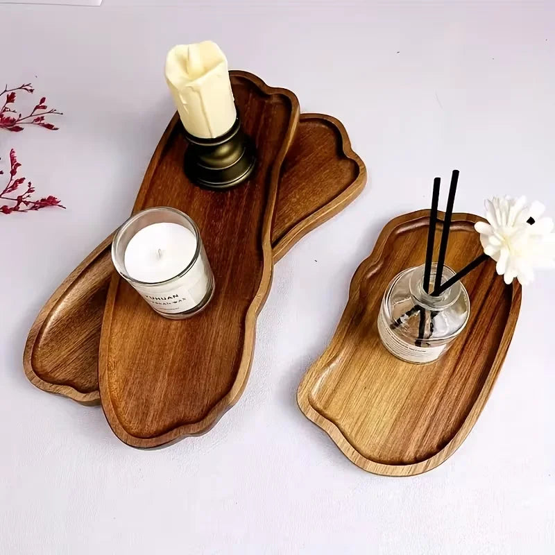 Acacia Wood Bathroom Sink Tray