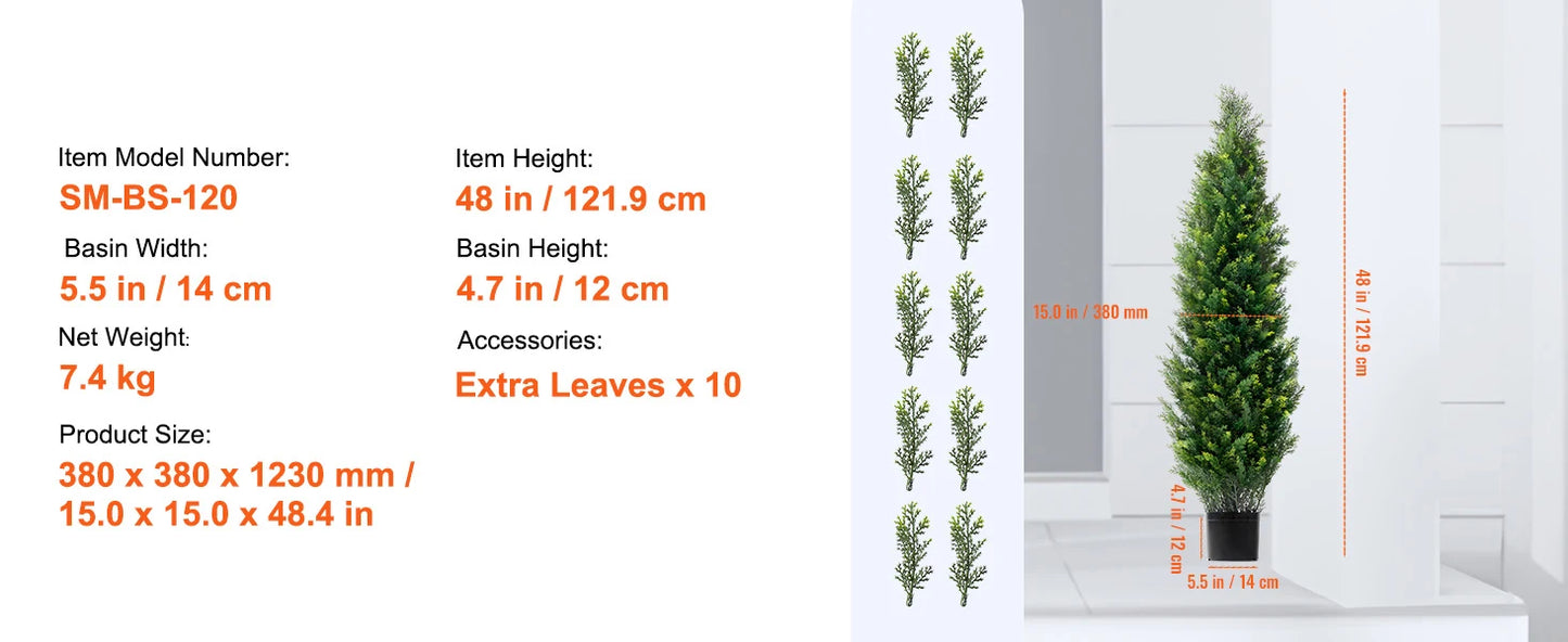 Artificial Cedar Topiary Tree