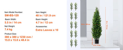 Artificial Cedar Topiary Tree