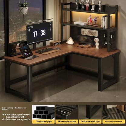 Integrated Bookshelf Writing Desk
