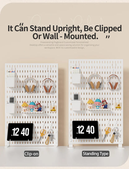 No-Drill Desktop Pegboard Organizer