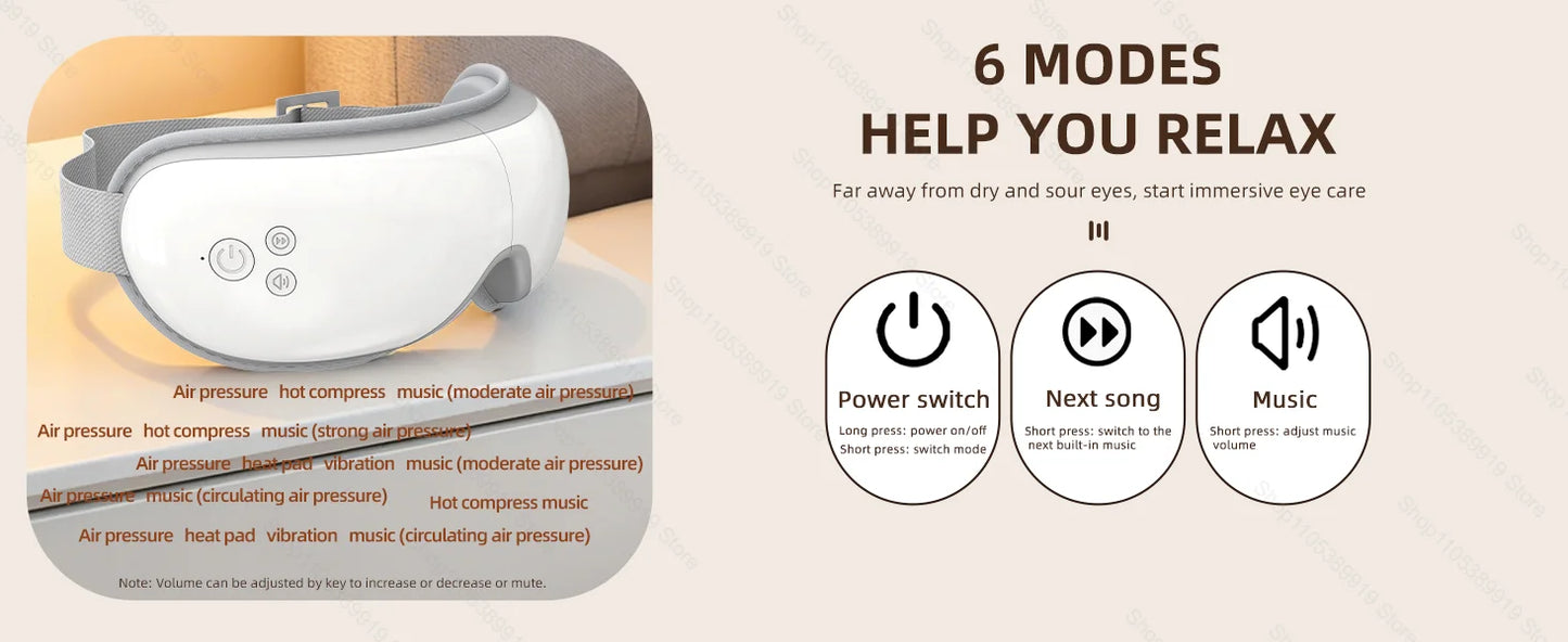 Heat & Vibration Eye Massager