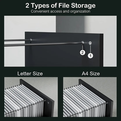Westvale Filing Cabinet with Charging Station & Adjustable Storage