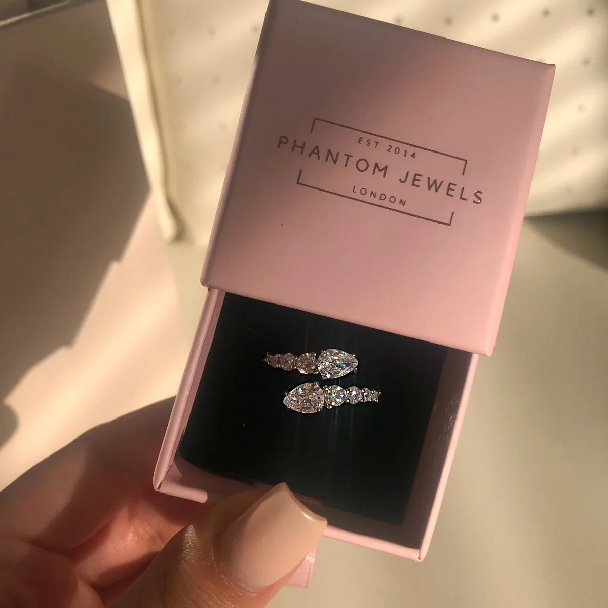 Sparkling CZ Cocktail Ring, Adjustable Fit