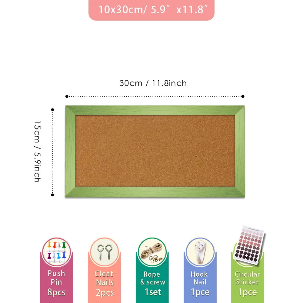 BlackCork Tile Bulletin Board Set