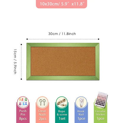 BlackCork Tile Bulletin Board Set