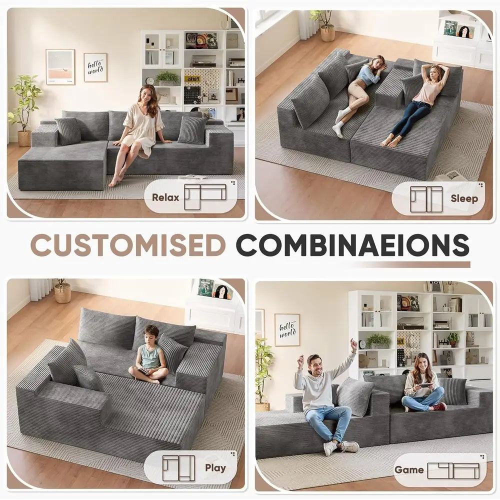 L-Shape Chaise Cloud Sofa