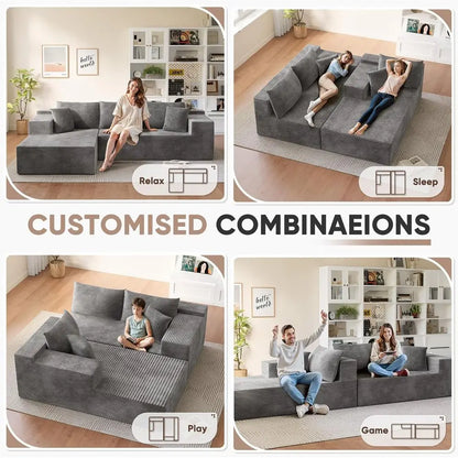 L-Shape Chaise Cloud Sofa