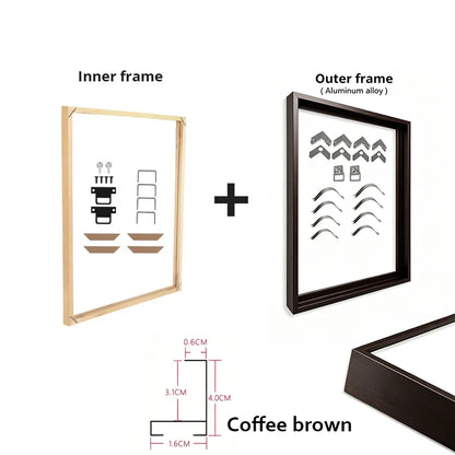 Metal and Wood Canvas Frame Kit