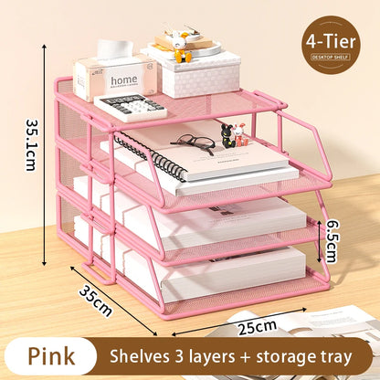 Metal Multi-Tier File Rack