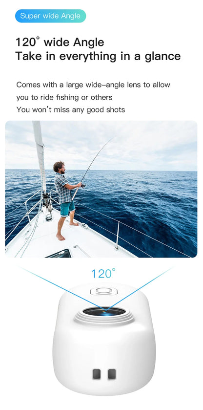 1080P Mini Action Camera, Helmet & Bike Mount