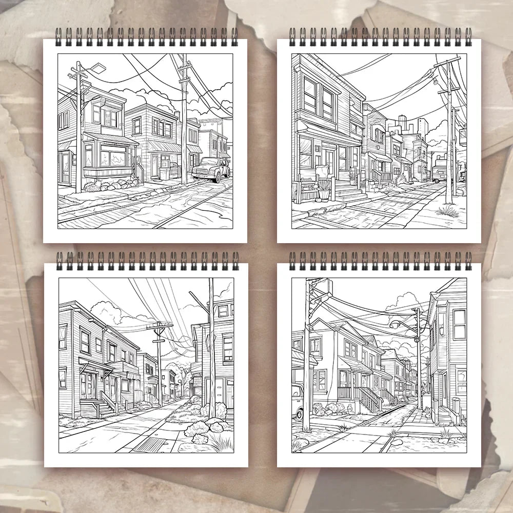 Spiral-Bound Adult Coloring Book