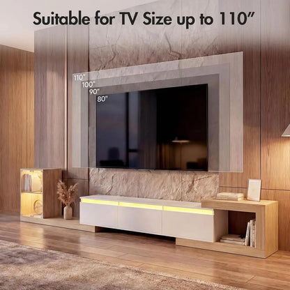 Expandable Glass TV Stand