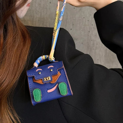 Mini PU Leather Earbud Case Charm
