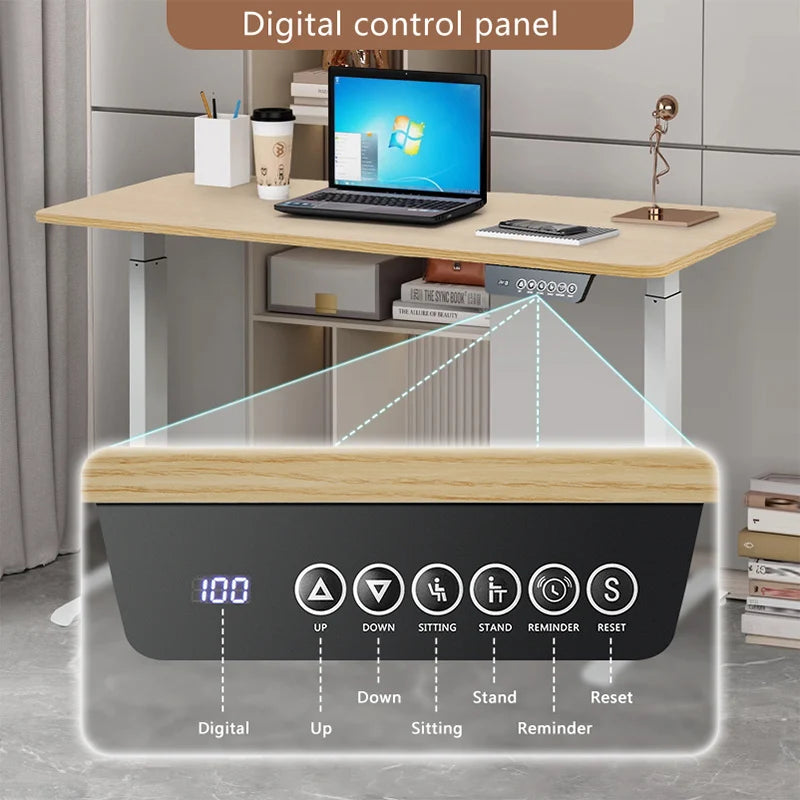 Motorized Electric Sit-Stand Computer Desk