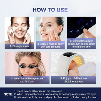 LED Photon Face Mask with Nano Mist Spray