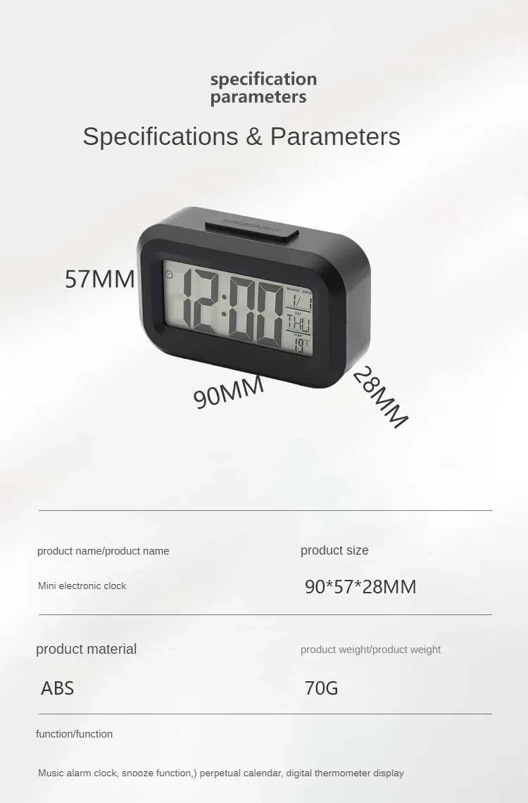 LED Backlight Digital Alarm Clock