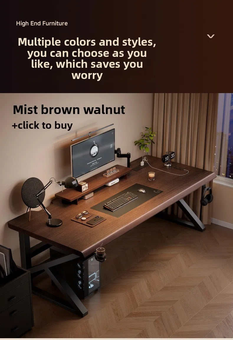 Onyx Rectangular Gaming Computer Desk