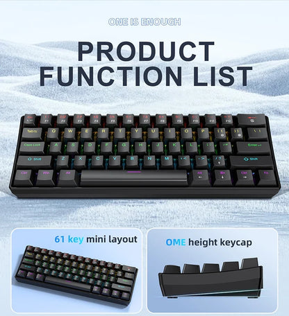 60% Mechanical Mini Keyboard with RGB