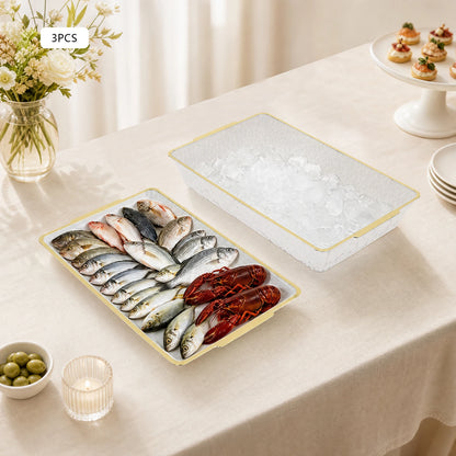 Chilled Serving Tray and Bowl Set