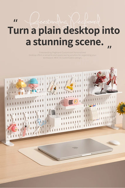No-Drill Desktop Pegboard Organizer