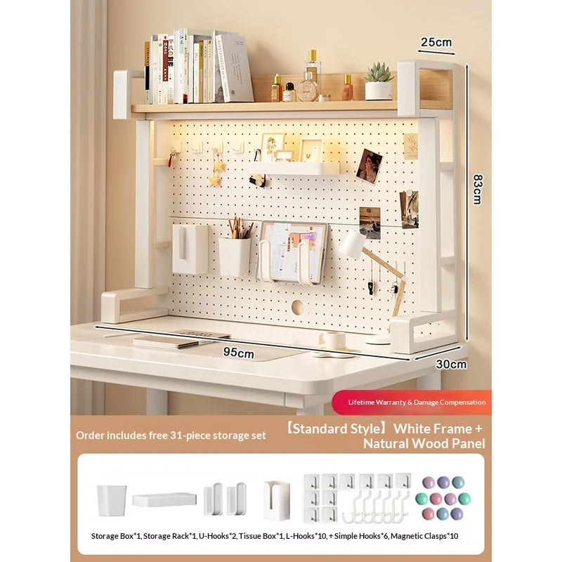 Pegboard Desktop Shelf Organizer