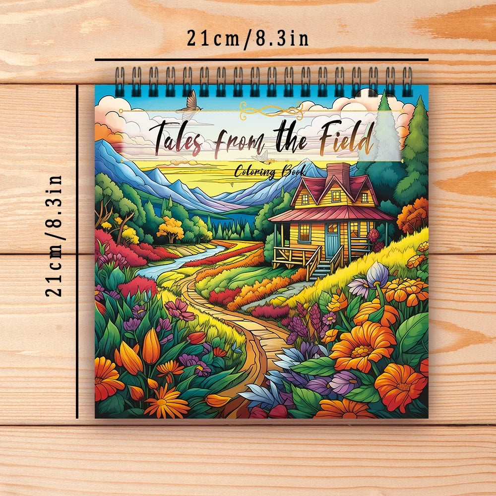 Spiral-Bound Adult Coloring Book