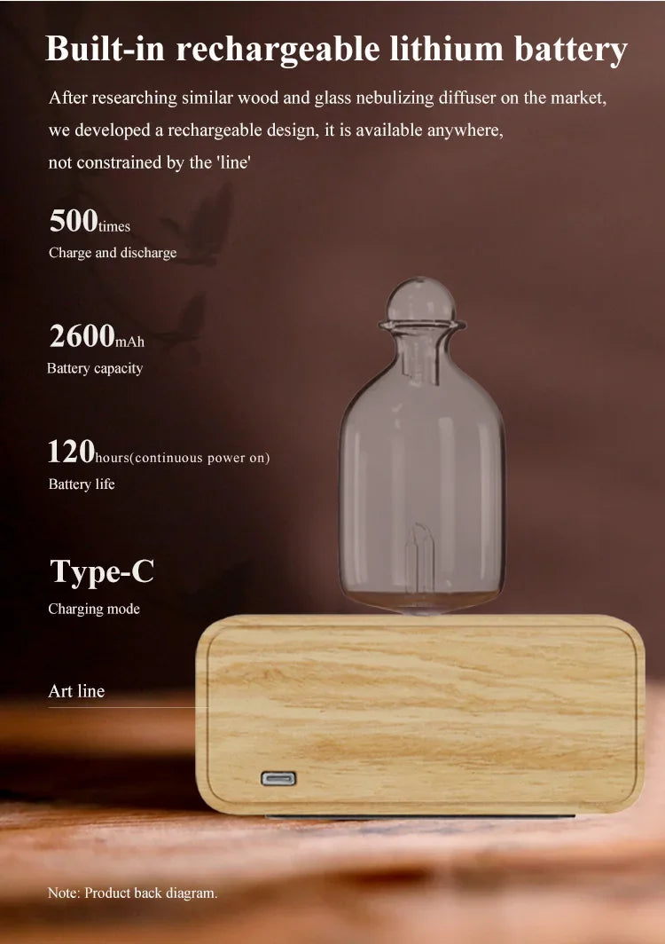 Waterless Nebulizing Essential Oil Diffuser