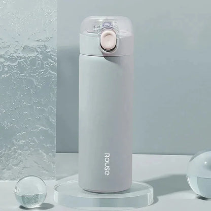380ml Straw Vacuum Flask for Girls, Steel