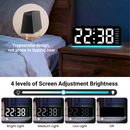 Mini Alarm Clock with Night Light