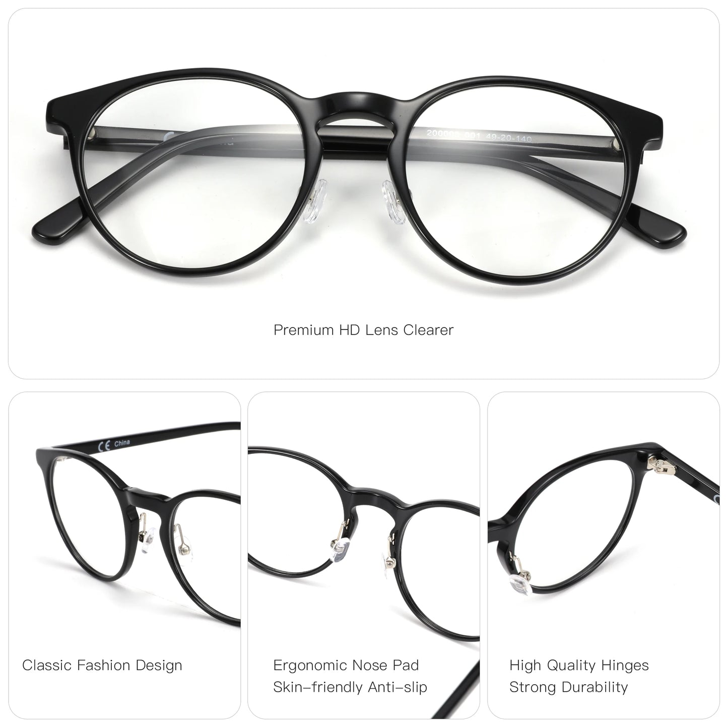 ZENOTTIC Retro Round Glasses