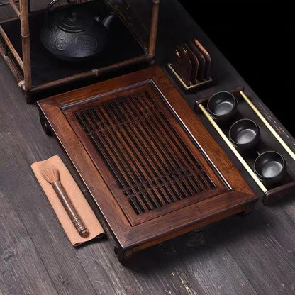 Bamboo Tea Set Storage Tray