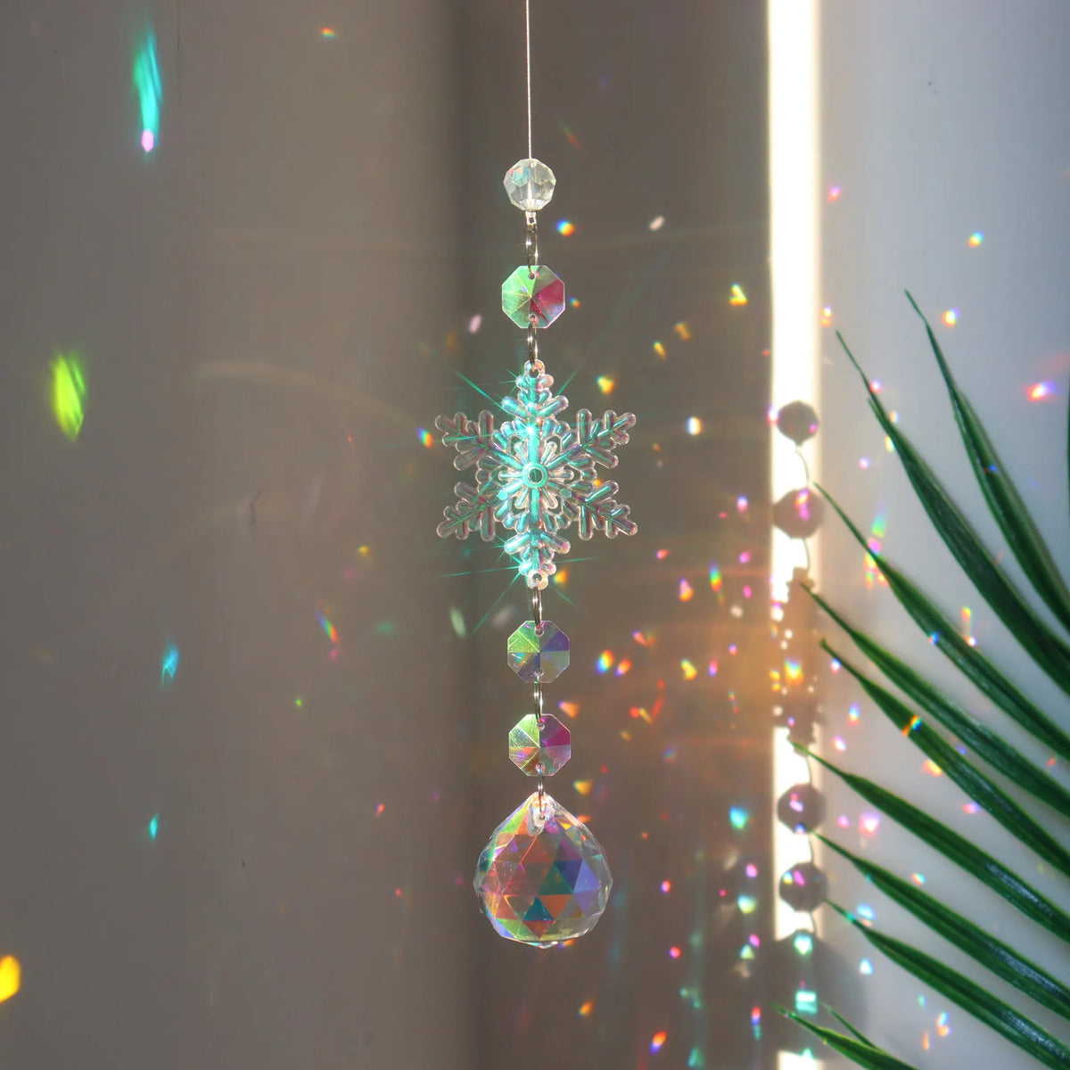 Crystal Snowflake Sun Catchers, Set of 4