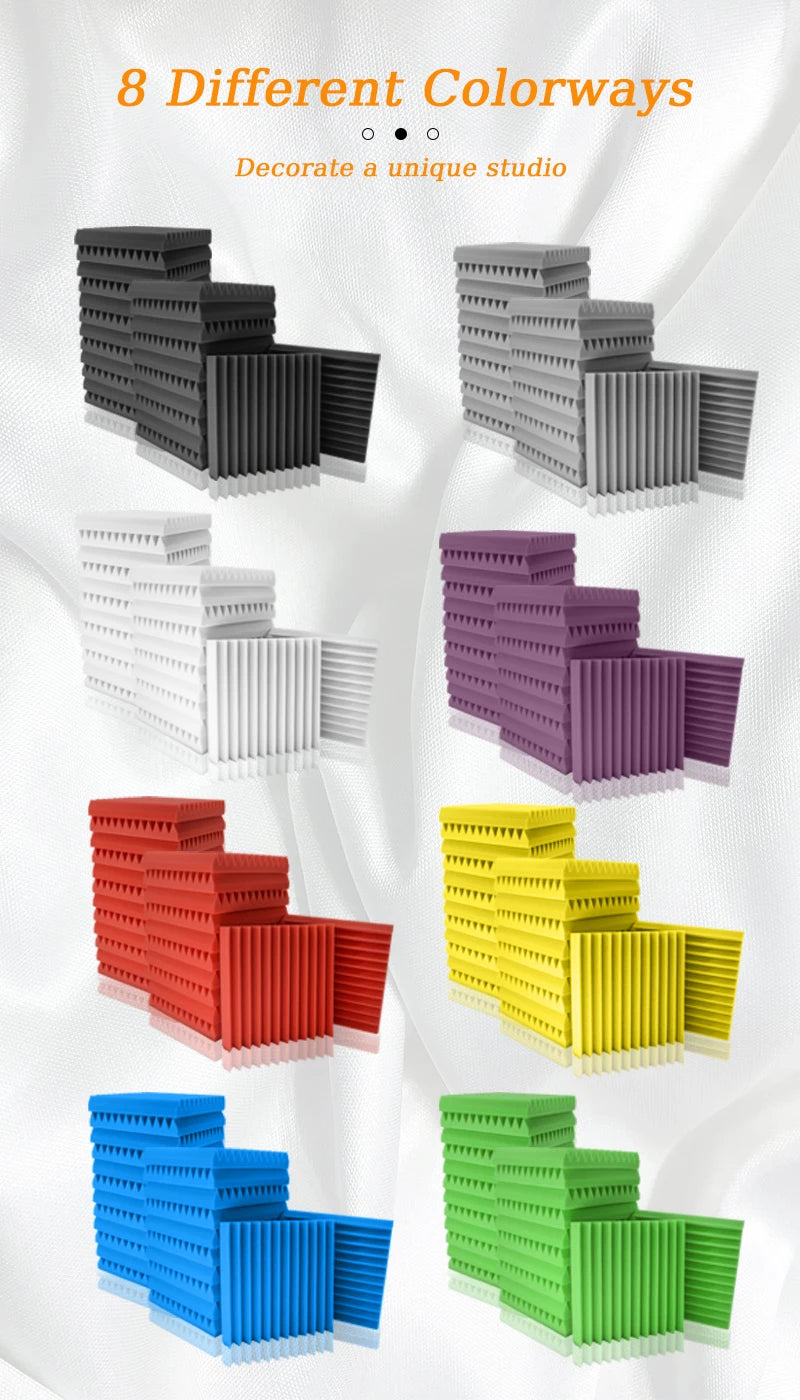 Studio Acoustic Foam Panel Set