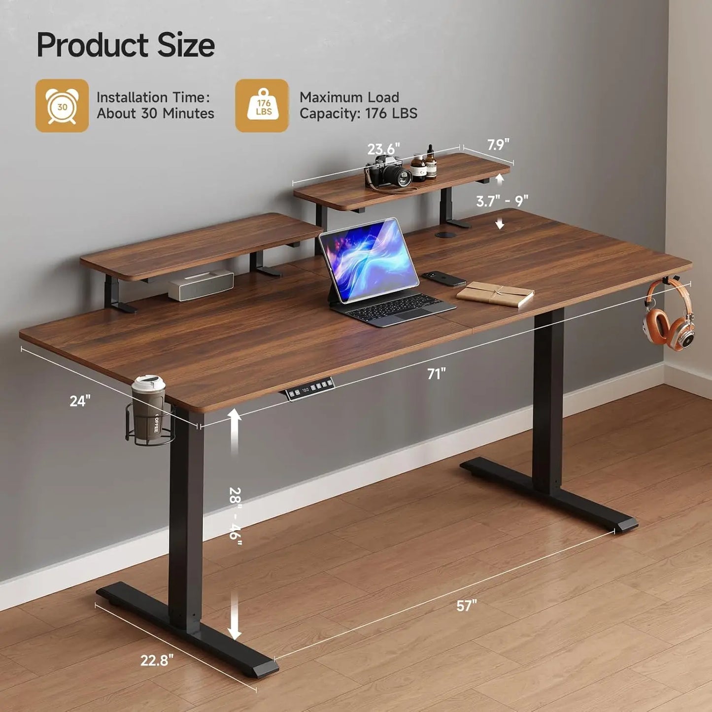 Ashworth Dual-Monitor Standing Desk