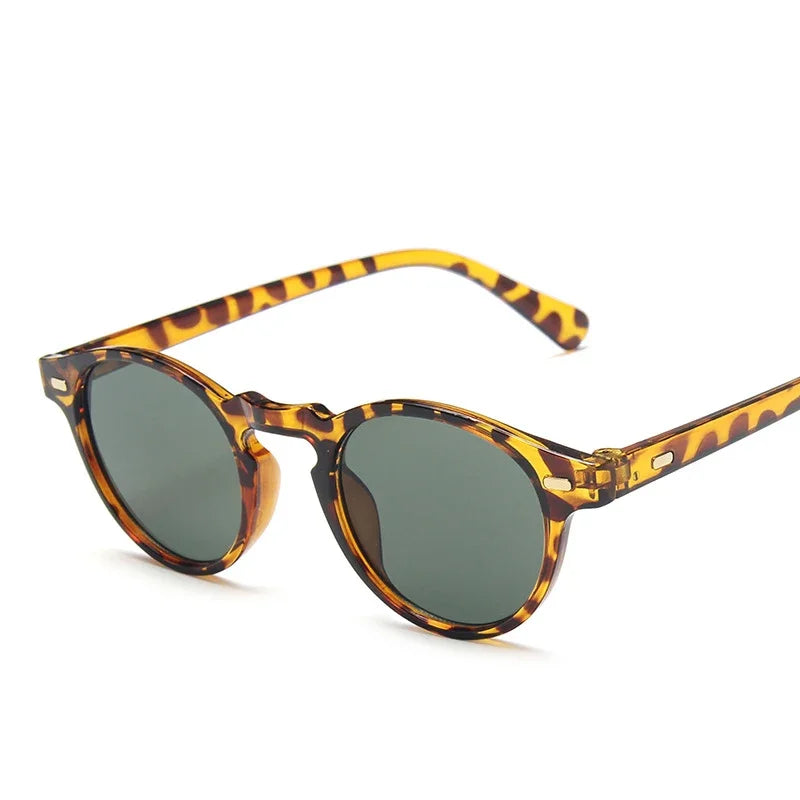 Retro Round Cat Eye Sunglasses, UV Protection