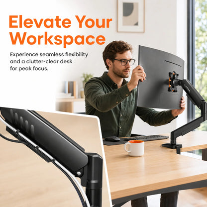 Kyspho Tool-Free Monitor Arm